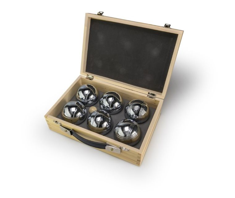 Tactic, Boule, Petanque, w drewnianej skrzynce, 6 szt., gra plenerowa