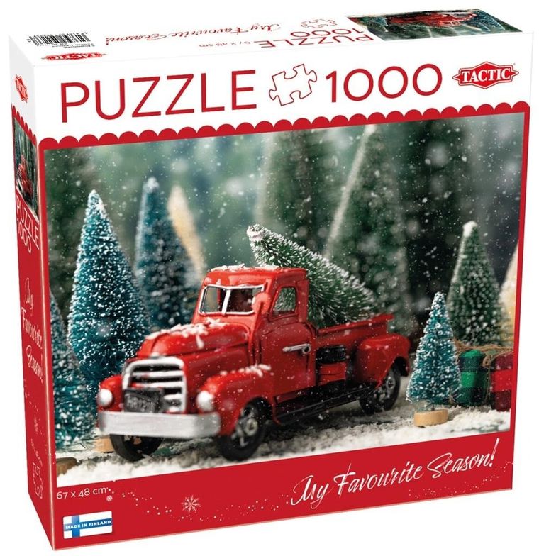 Tactic, Christmas Tree Miniature, puzzle, 1000 elementów