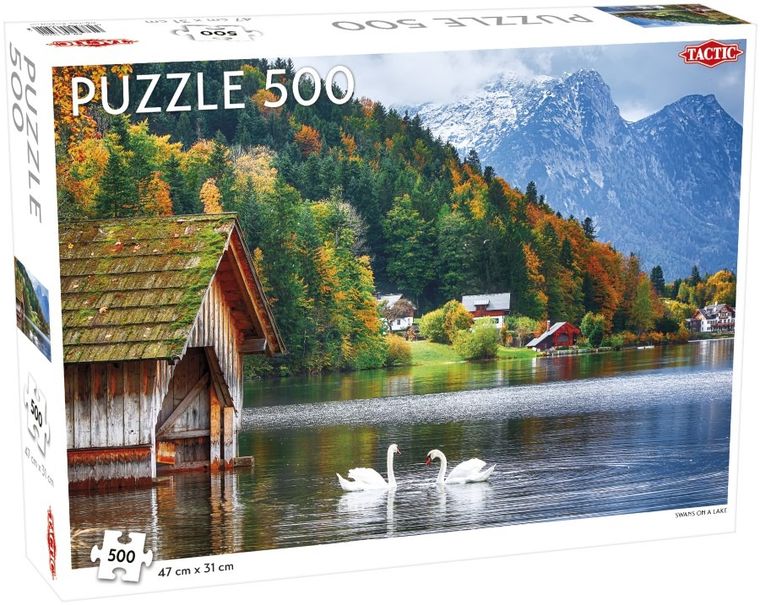 Tactic, Landscape, Swans on a Lake, puzzle, 500 elementów