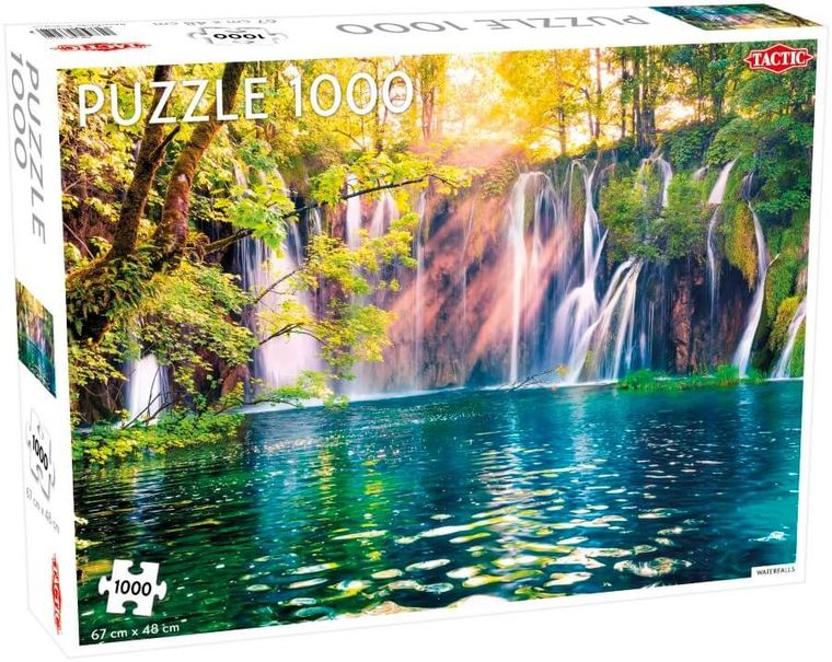 Tactic, Landscape, Waterfalls, Plitvice National Park, puzzle, 1000 elementów
