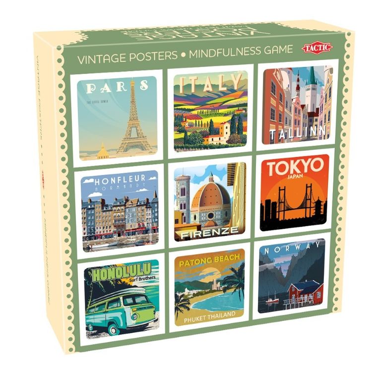 Tactic, Vintage Posters Mindfullness Game, gra pamięciowa