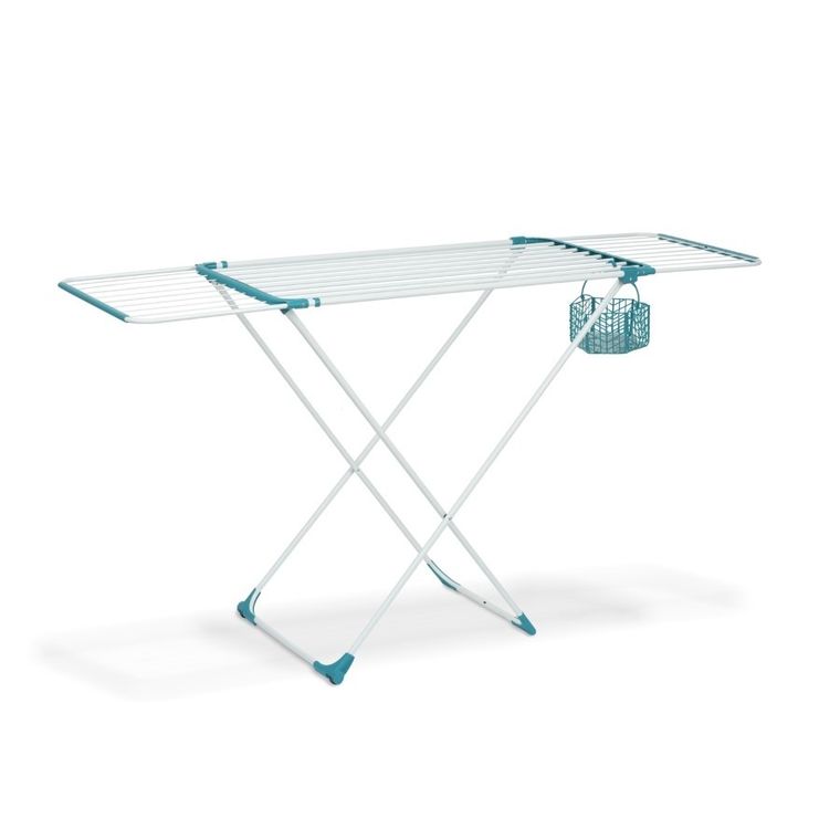 Tadar, Aves, suszarka balkonowa teleskopowa z koszykiem i klamerkami, 176-55-94 cm