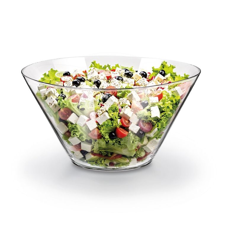 Tadar, Cone, szklana salaterka, 27,5-15,5 cm, 4l