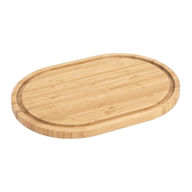 Tadar, drewniana deska bambusowa, owalna, 33-23-1,6 cm