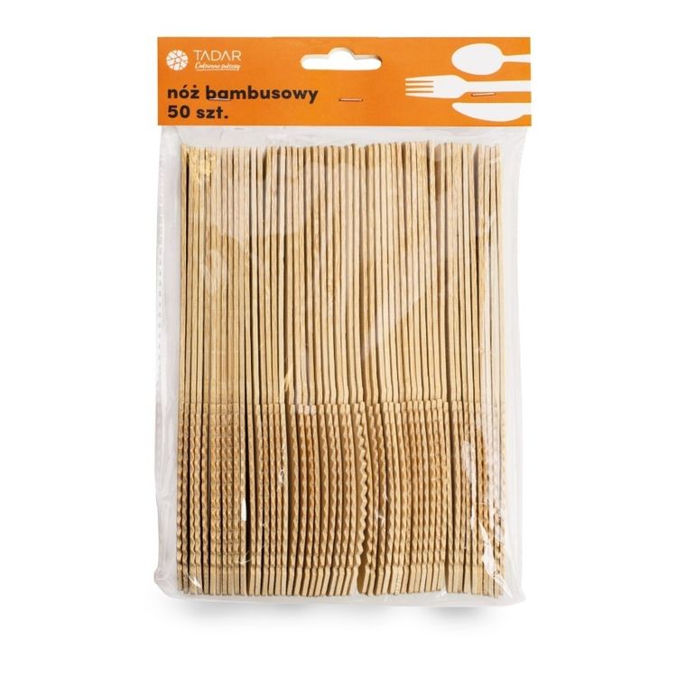 Tadar, drewniany nóż, bambusowy, 50 szt.