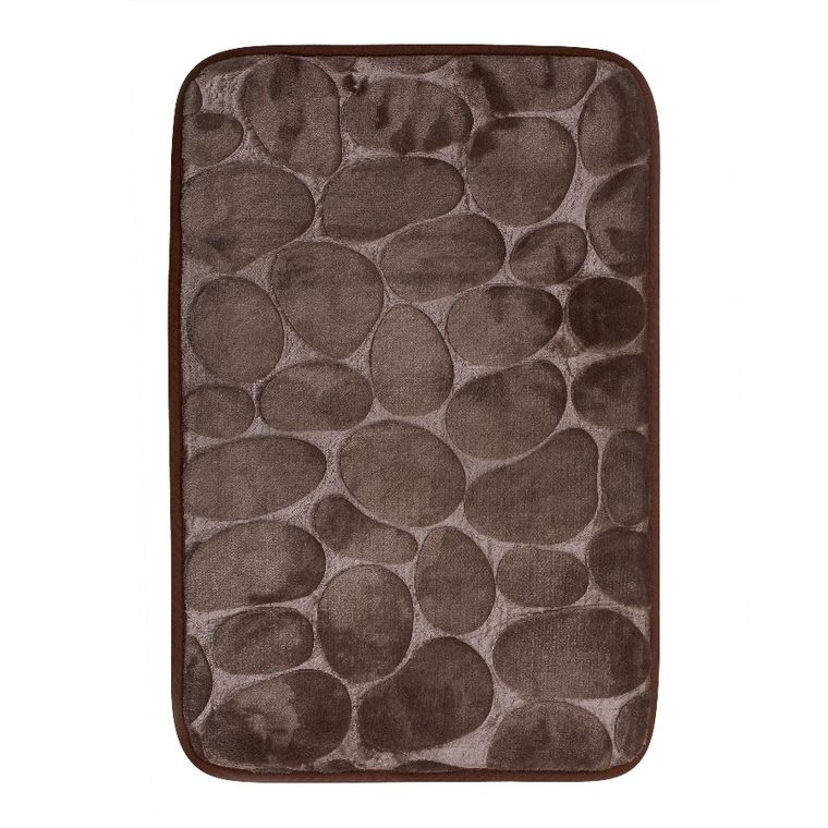 Tadar, dywanik łazienkowy, brązowy, 40-60 cm