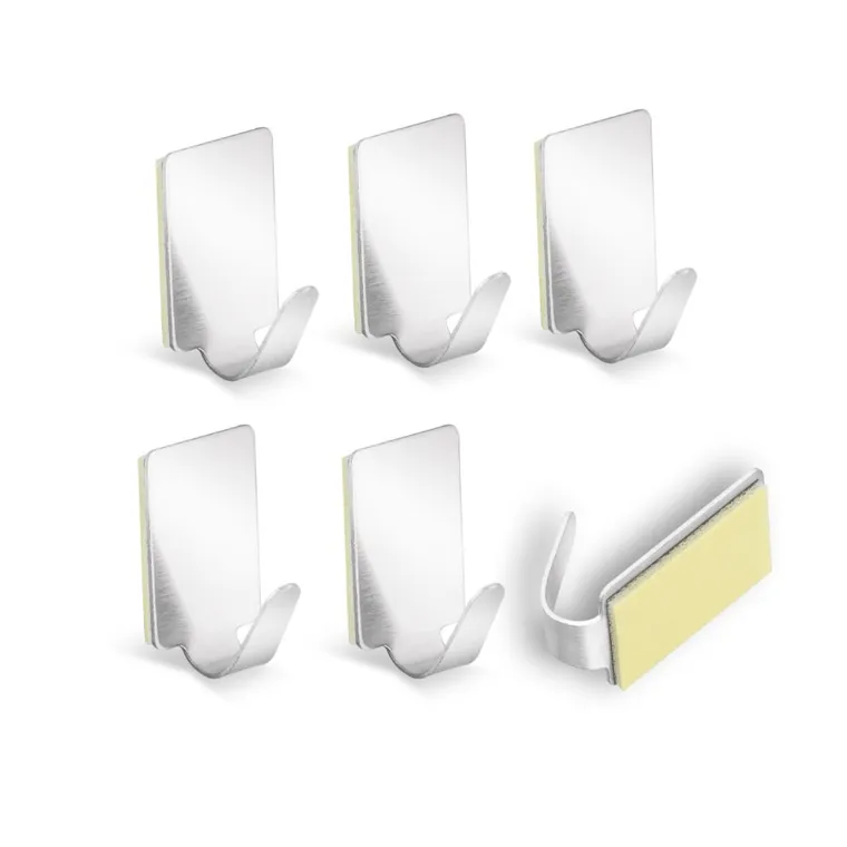 Tadar, Easyhook, haczyki stalowe, samoprzylepne, W6924, 6 szt.