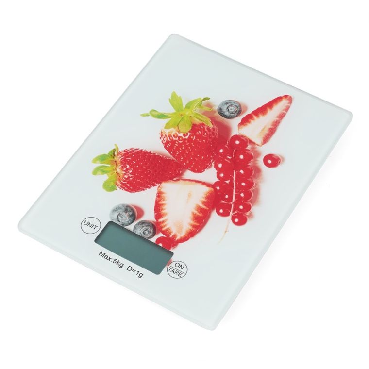 Tadar, elektroniczna waga kuchenna, owoce