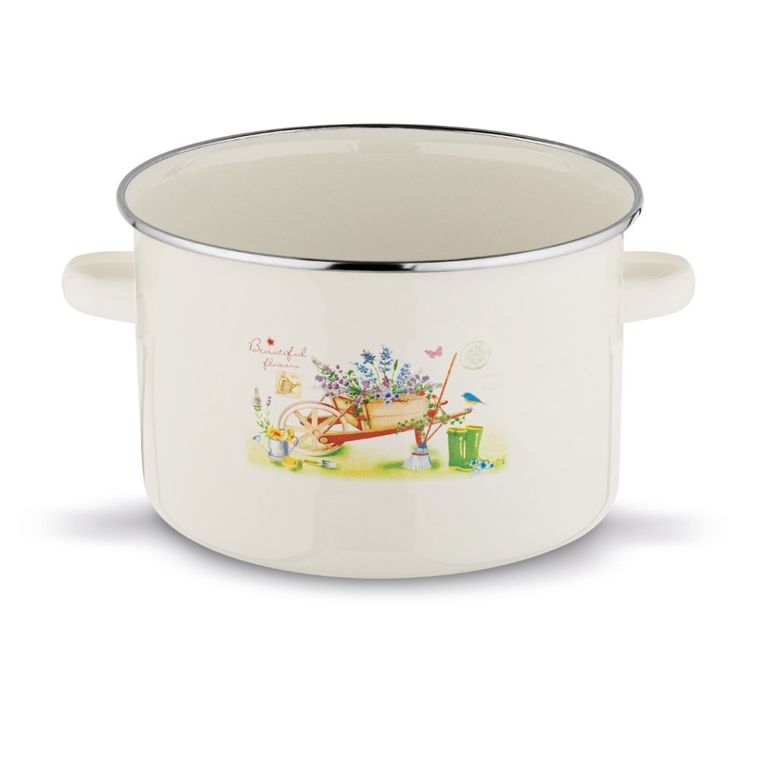 Tadar, garnek emaliowany, 18 cm, garden