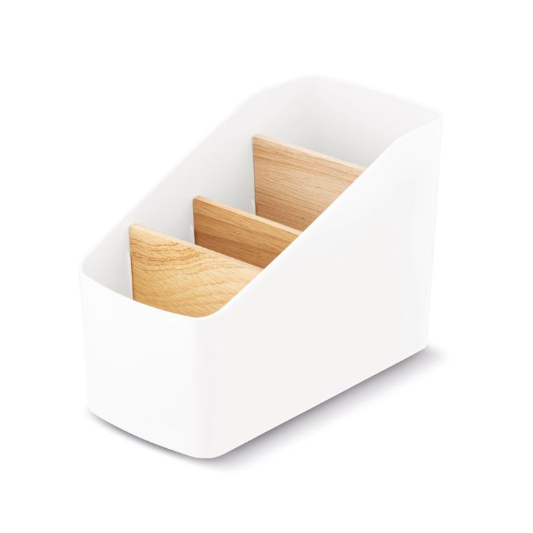 Tadar, Iver, organizer, 4 przegródki, biały, 9-18-12,7 cm