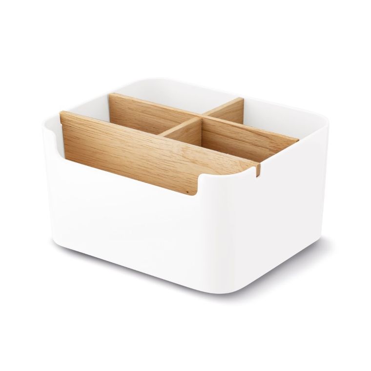 Tadar, Iver, organizer, 5 przegródek, biały, 18-14,3-9,5 cm