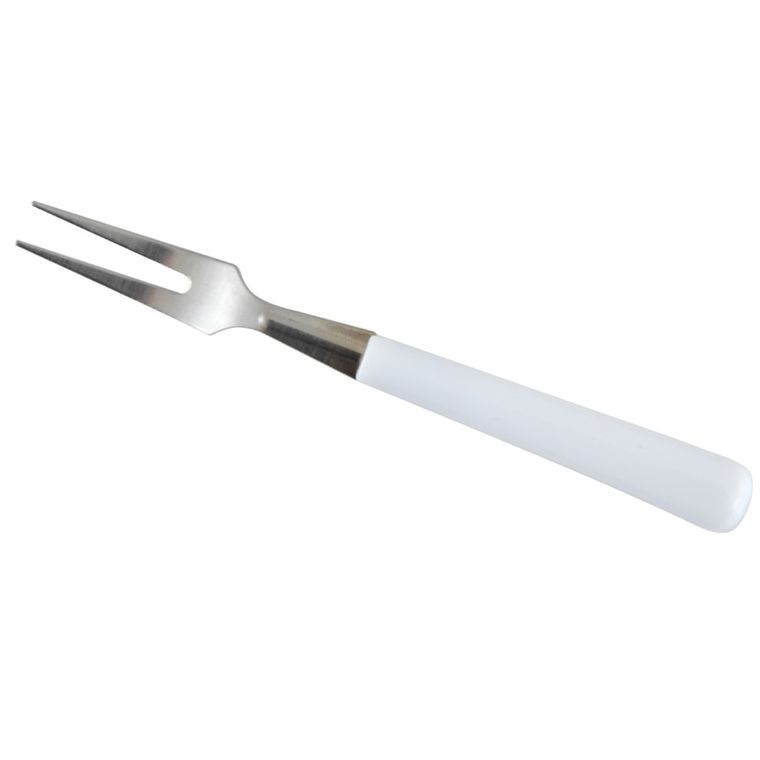 Tadar, komplet 6 widelczyków do przekąsek, 10 cm, białe