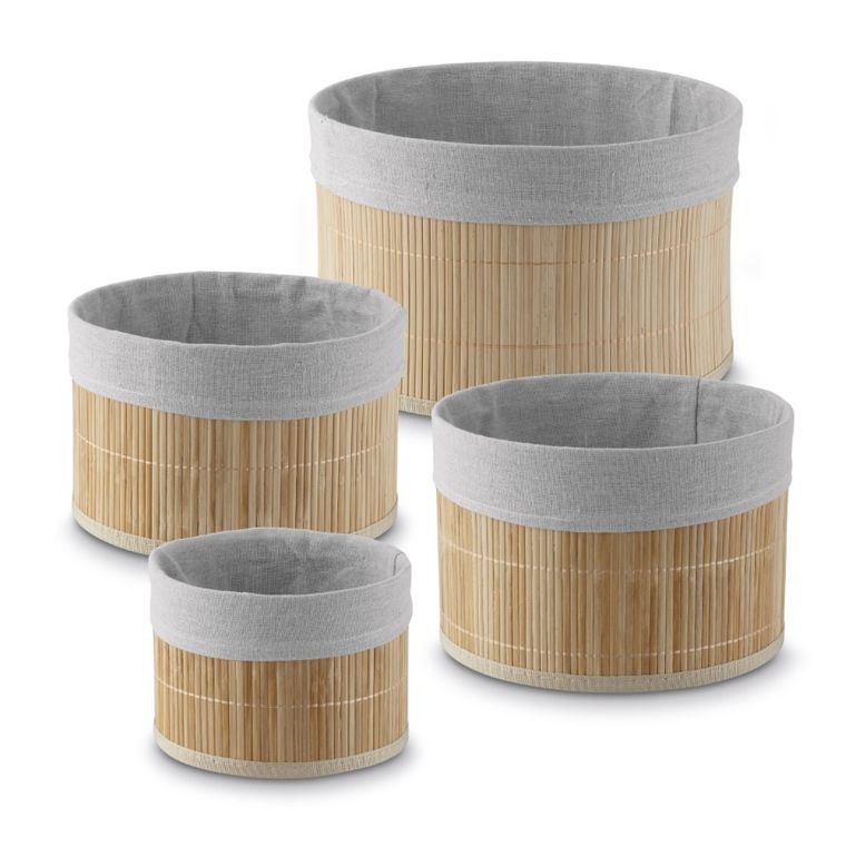 Tadar, komplet koszy bambusowych, 4 szt.