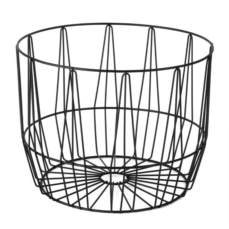 Tadar, koszyk na owoce, czarny, 26-26-20 cm