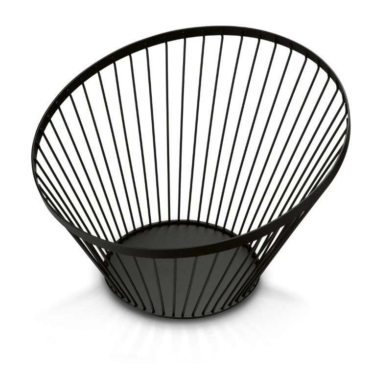 Tadar, koszyk na owoce, Skandi, czarny, 30-20 cm