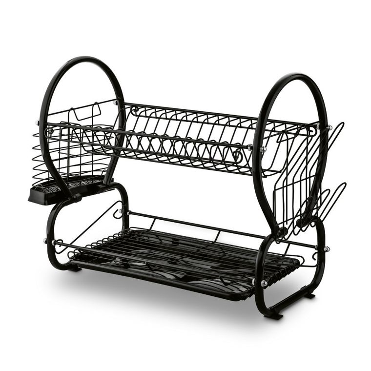 Tadar, Omega, suszarka 2-poziomowa, czarna, 56,5-25-38 cm