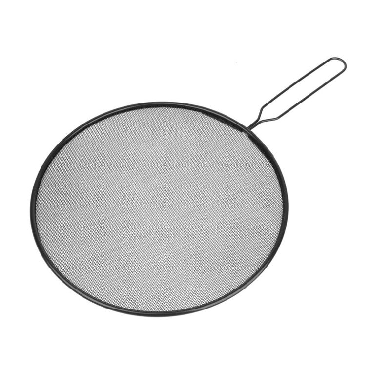 Tadar, osłona przed pryskaniem tłuszczu z funkcją sitka, czarna, 25 cm