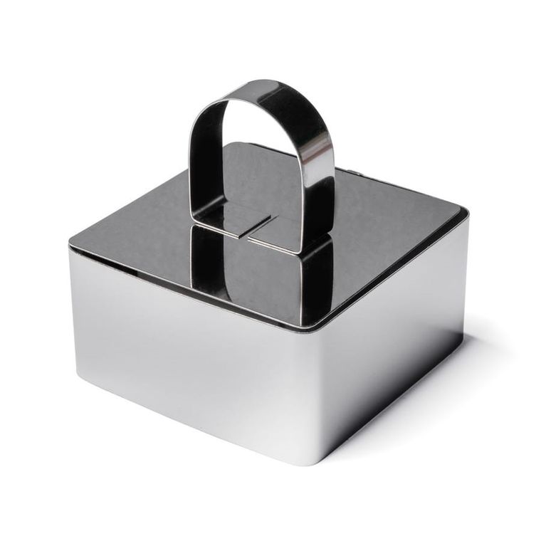 Tadar, pierścień kucharski do formowania potraw, 8.5-4 cm, kwadrat