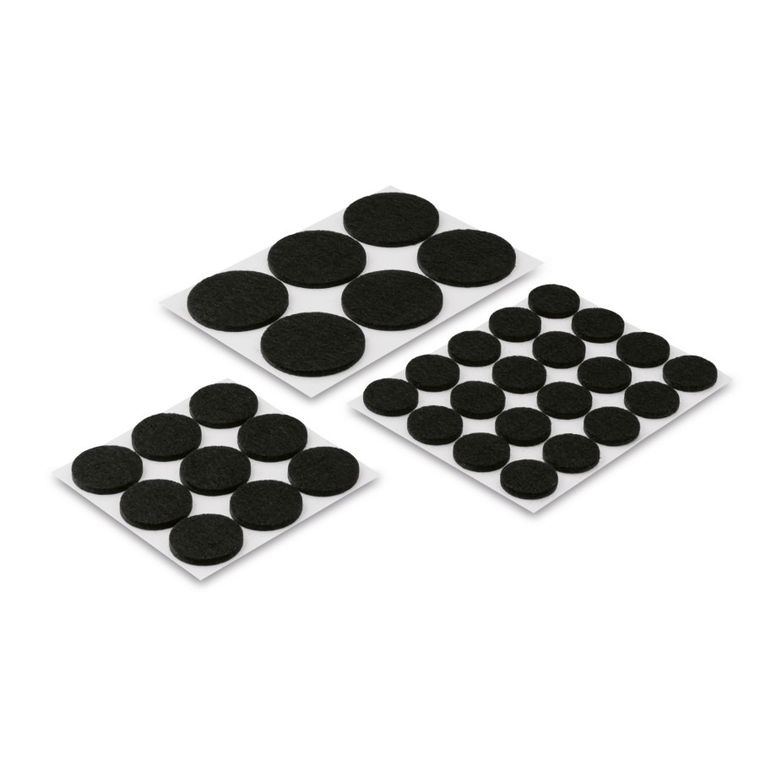 Tadar, podkładki filcowe pod meble, okrągłe, 35 szt.