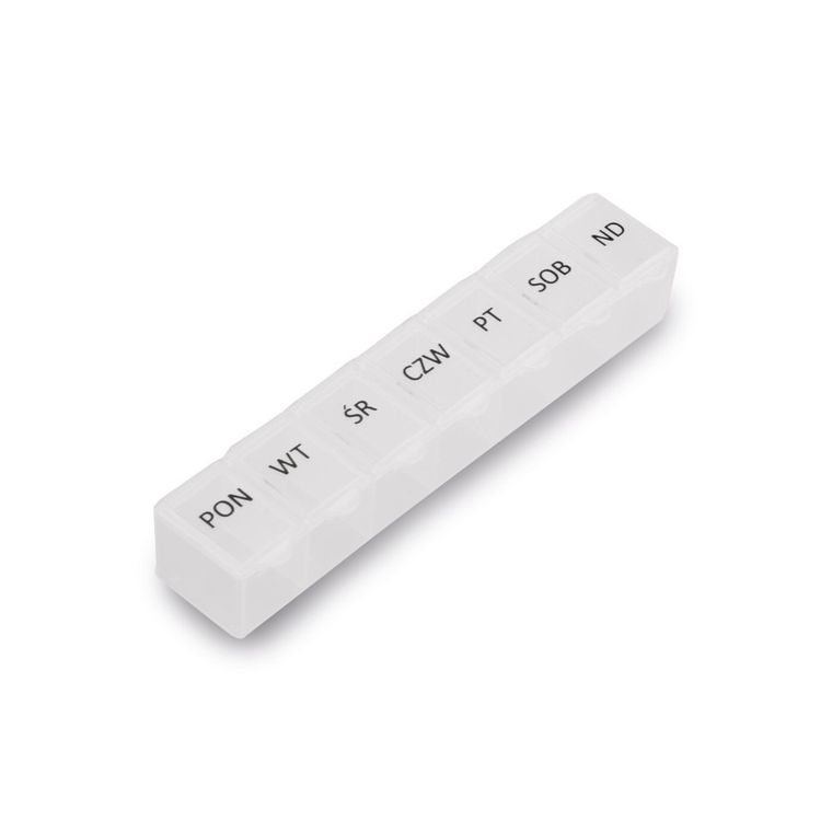 Tadar, pojemnik na leki, 7 dni tygodnia, 14-2,5-2,5 cm