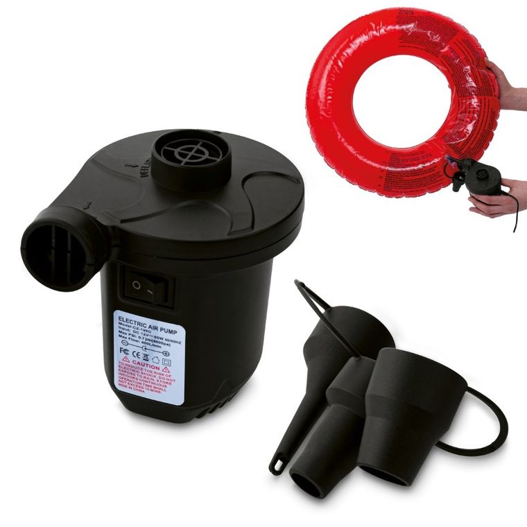 Tadar, pompka elektryczna, uniwersalna, 3 końcówki