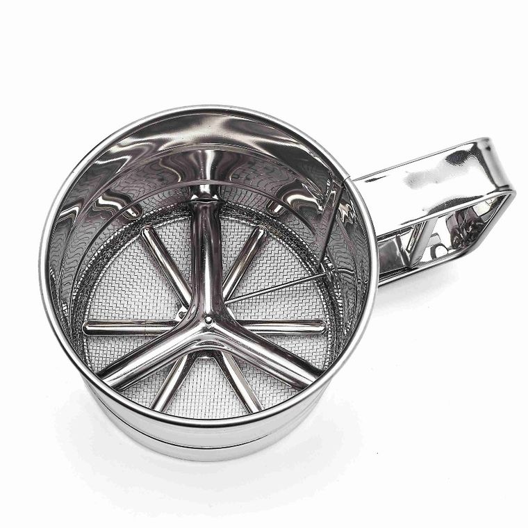 Tadar, przesiewacz do mąki i cukru pudru, stalowy