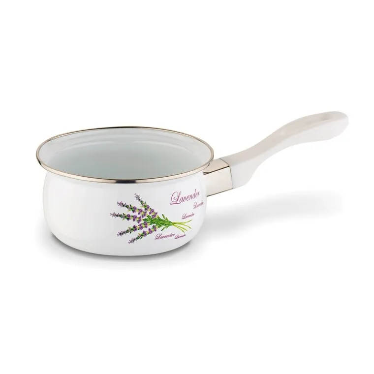 Tadar, rondel, emaliowany, 14 cm, 0.85l, lawenda