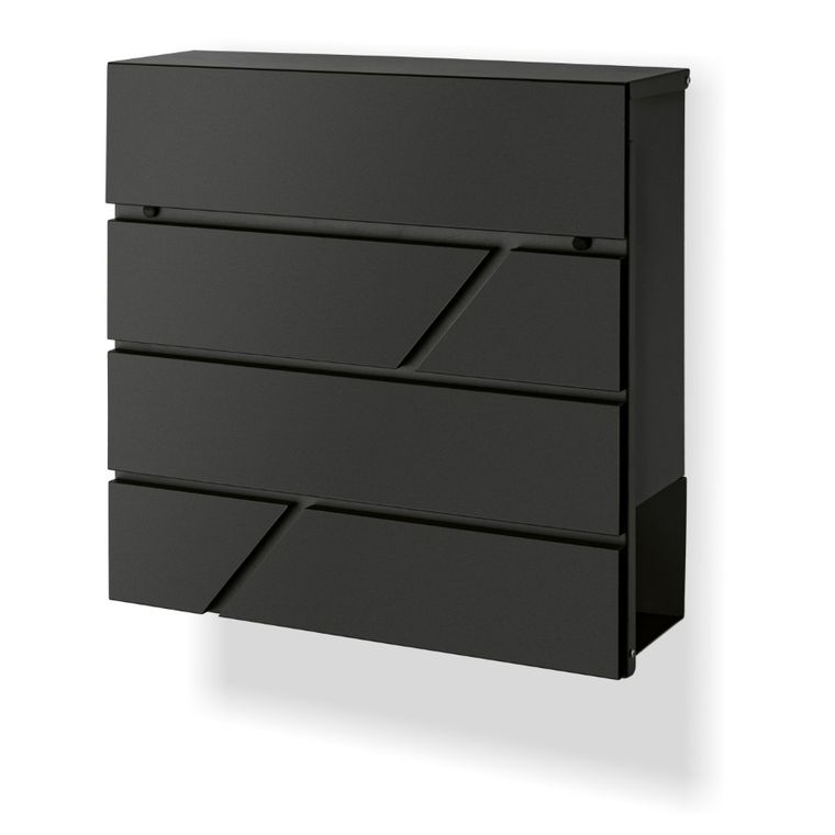 Tadar, skrzynka na listy, remo antracyt, 37-37-10 cm