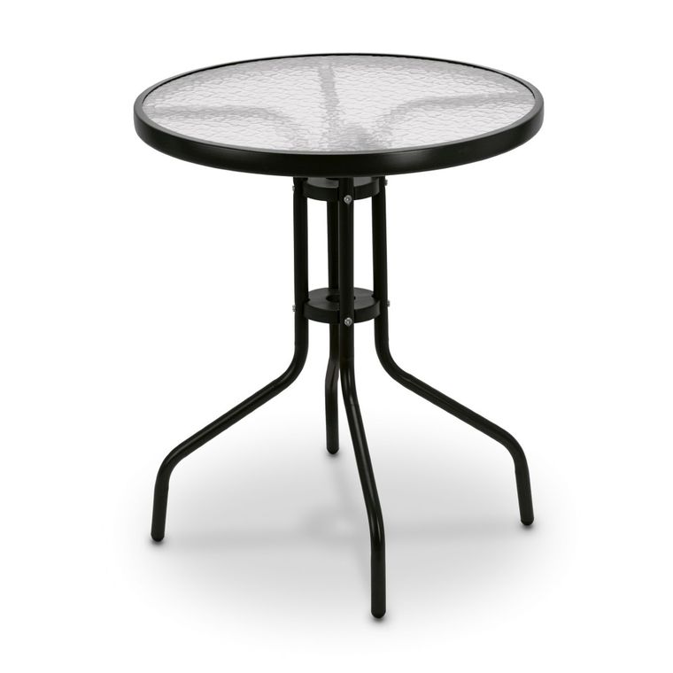 Tadar, stolik uniwersalny, hartowane szkło, okrągły, 60 cm