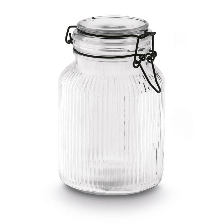 Tadar, Strip, szklany słoik z klipsem, 650 ml