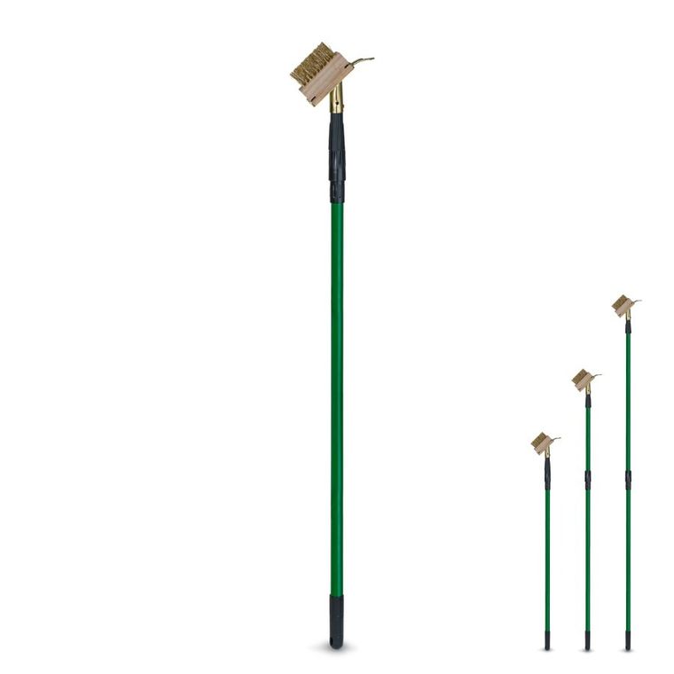 Tadar, szczotka z kijem teleskopowym, do usuwania chwastów, 100/195 cm, Weed