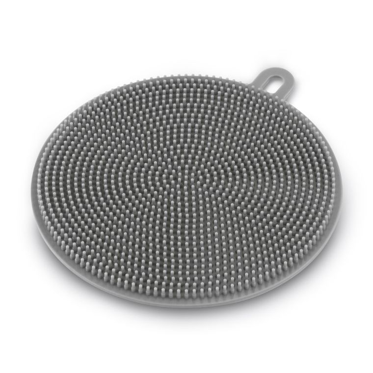 Tadar, zmywak silikonowy do naczyń, szary, 10,5 cm