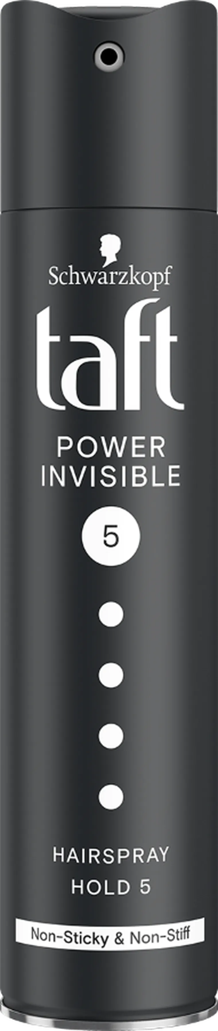 Taft, Invisible Power, lakier do włosów, mega mocny, 250 ml