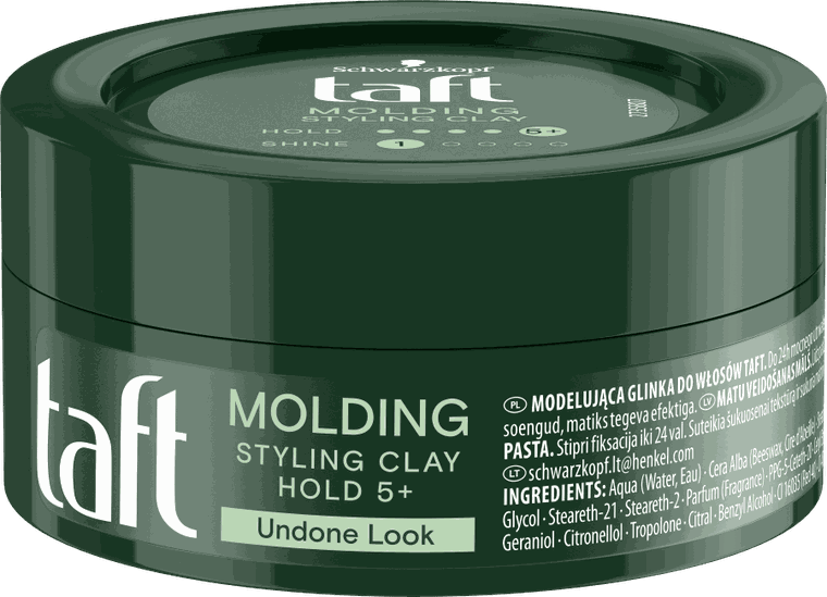 Taft, Looks Molding Clay, modelująca glinka do włosów, 75 ml