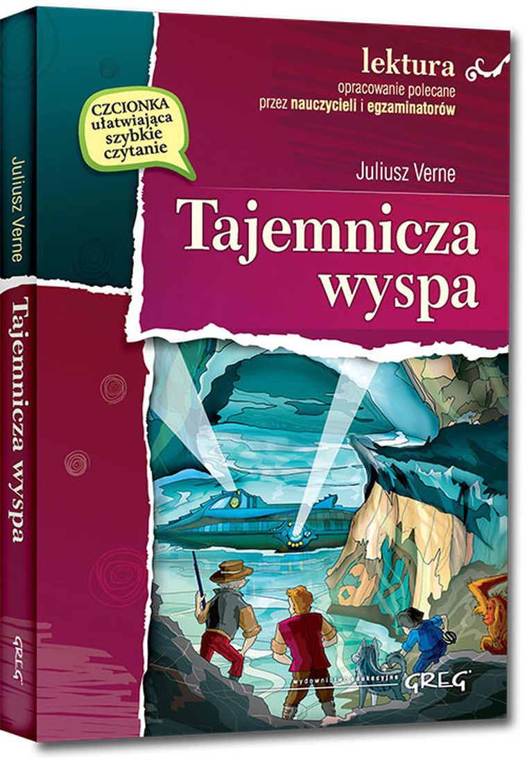 Tajemnicza wyspa. Wydanie z opracowaniem i streszczeniem