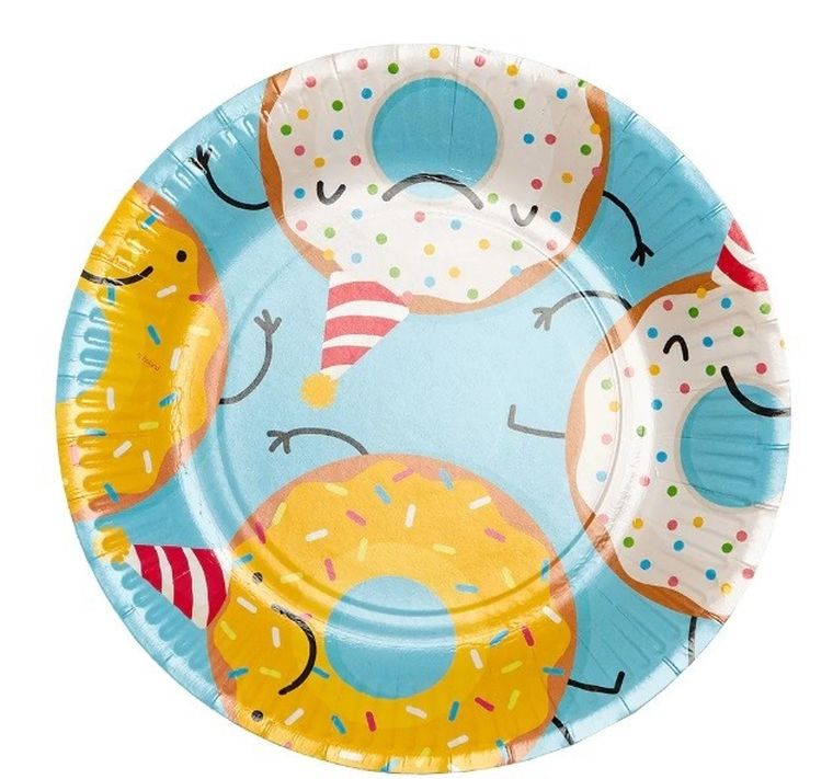 Talerzyki, Donut, 23 cm, 8 szt.