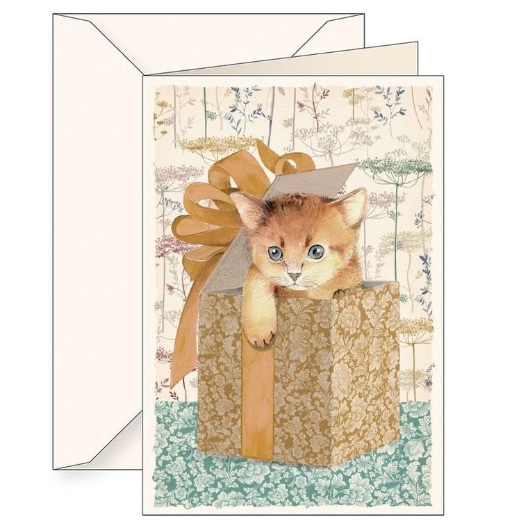 Tassotti, karnet B6 z kopertą, Kot w prezencie