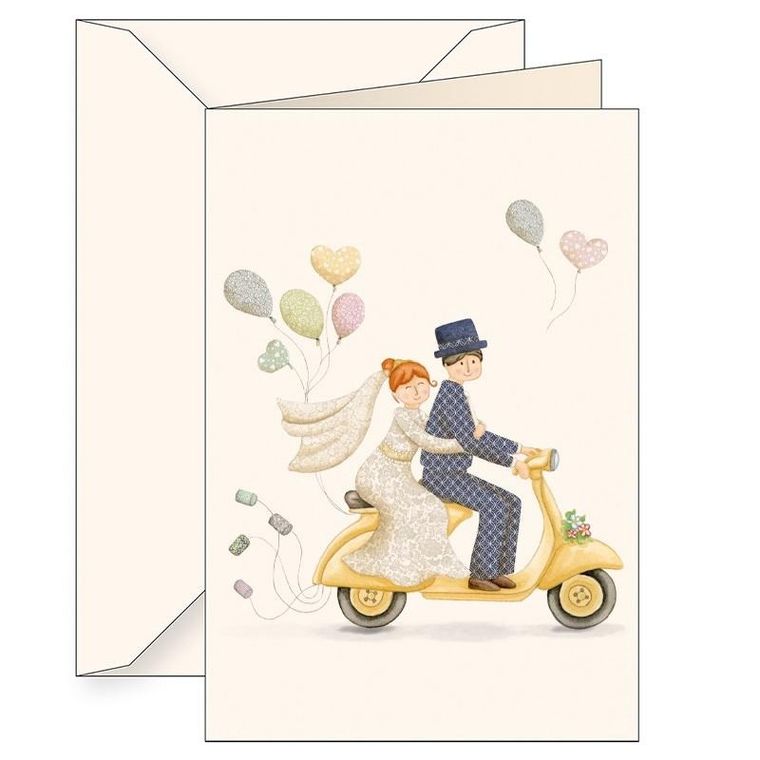 Tassotti, karnet B6 z kopertą, ślub, skuter