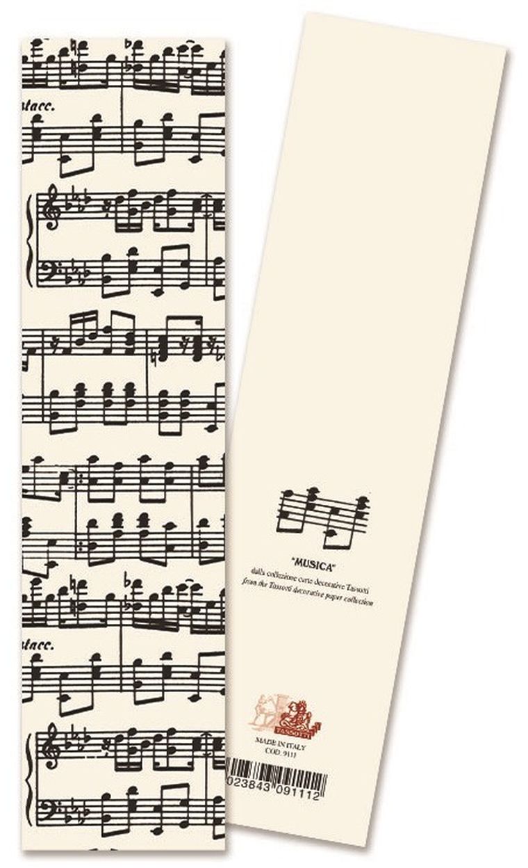 Tassotti, zakładka do książki, Musica, 2 szt.