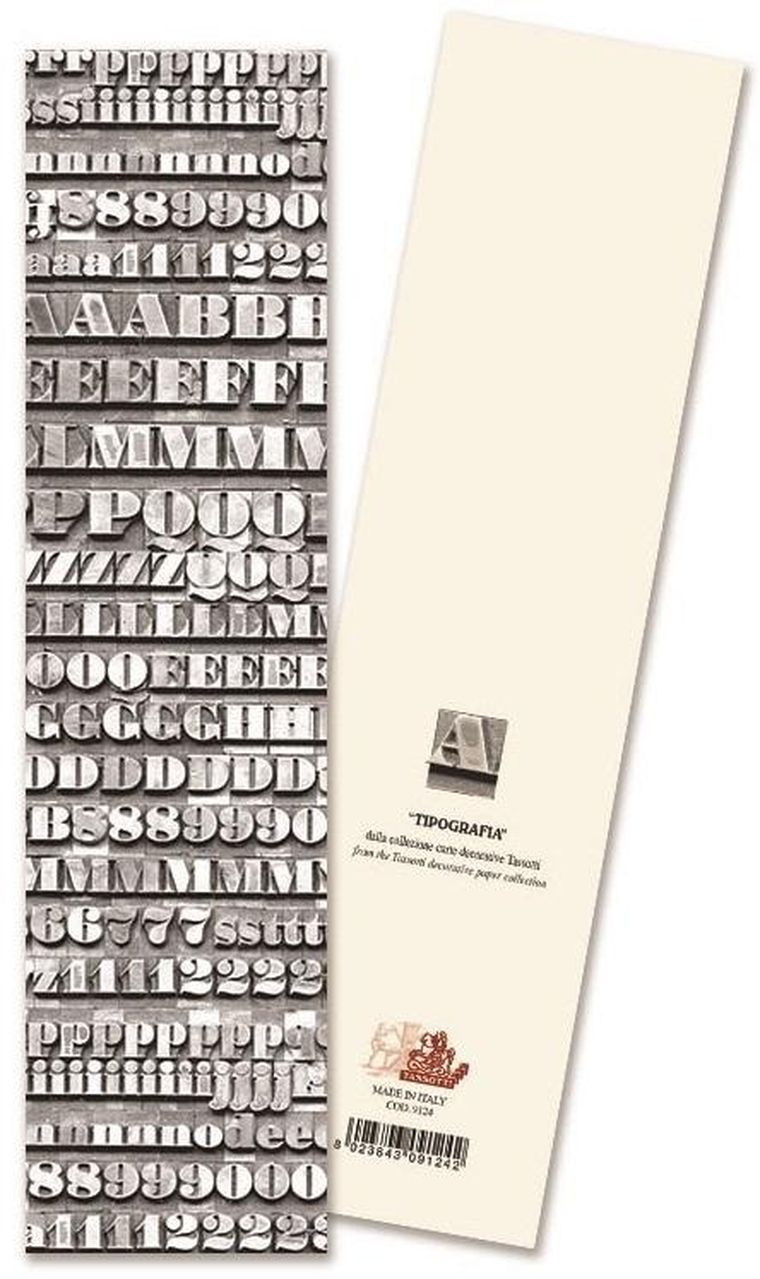 Tassotti, zakładka do książki, Tipografia Druk