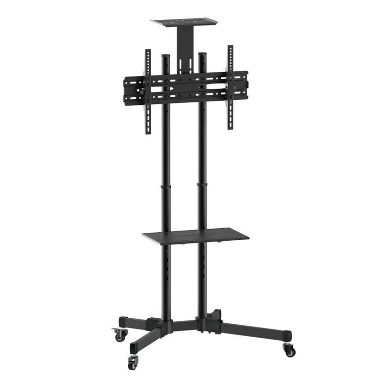Techly, mobilny stojak do TV, 37-70 cali, 50 kg, dwie półki