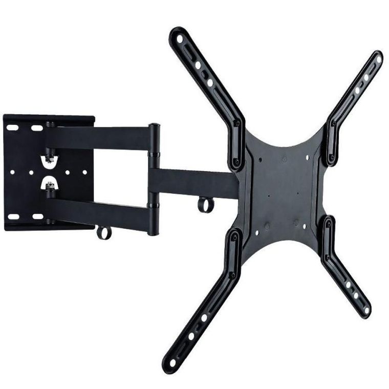 Techly, uchwyt ścienny, LCD/LED, 23-55", podwójne ramię, 45 kg, czarny