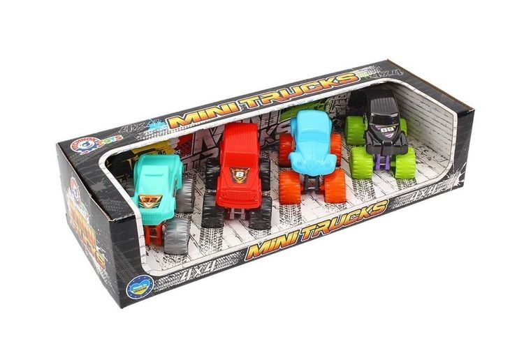 Technok, autka terenowe, 4 szt.