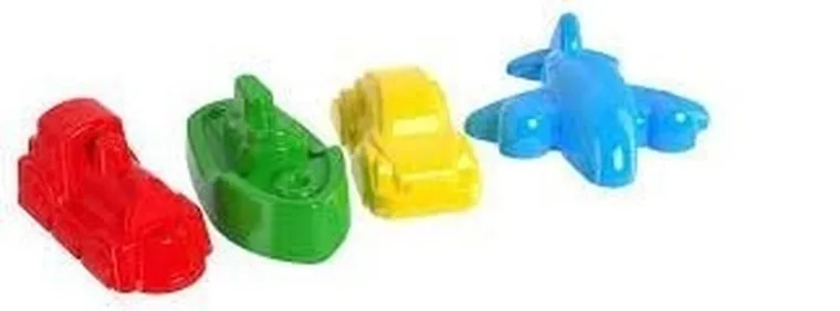 TechnoK, foremki do piasku, pojazdy, 4 szt.