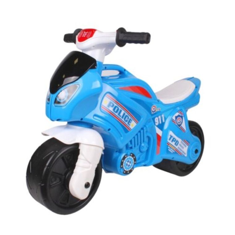 Technok, jeździk, motocykl, niebieski