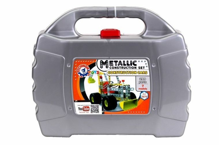 TechnoK, klocki konstrukcyjne, metalowe, pojazdy, 7w1, 289 elementów