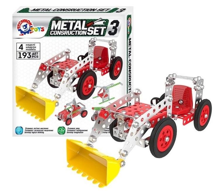 Technok, metalowe klocki konstrukcyjne, 193 elementów