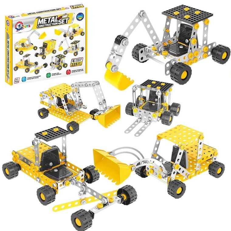 Technok, metalowe klocki konstrukcyjne, 225 elementów
