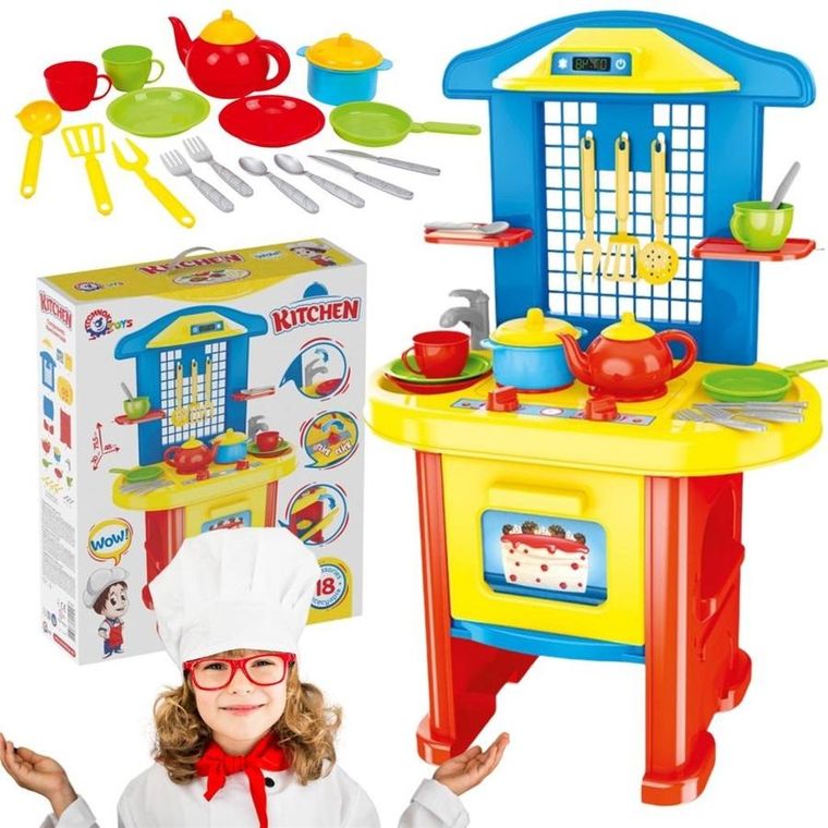 TechnoK, stolik kuchenny z akcesoriami i piekarnikiem