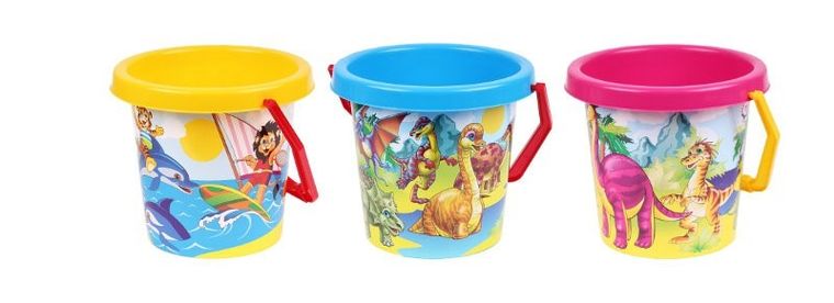 TechnoK, wiaderko do piasku, motyle